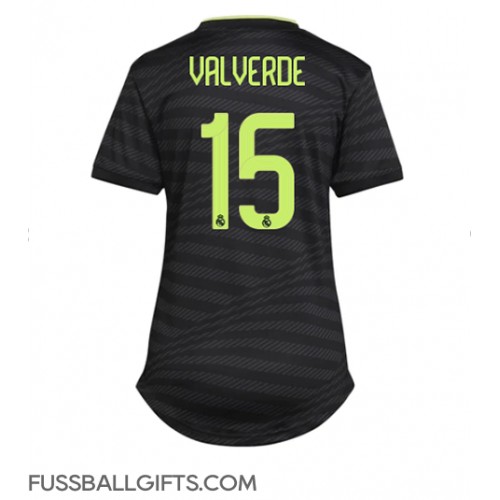 Real Madrid Federico Valverde #15 Fußballbekleidung 3rd trikot Damen 2022-23 Kurzarm